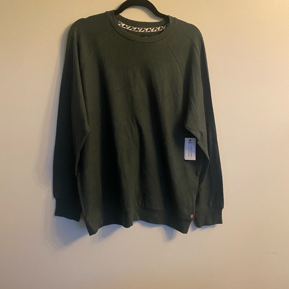 Volcom Lil Fleece Crew Dark Pine - Picture 4 of 13